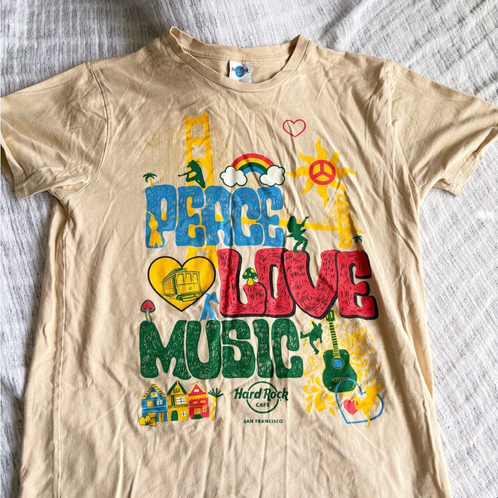 Hard Rock Cafe Beige T-Shirt